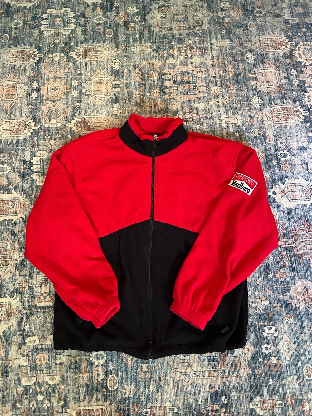 VTG Marlboro Red & Black Full-Zip Men’s Jacket